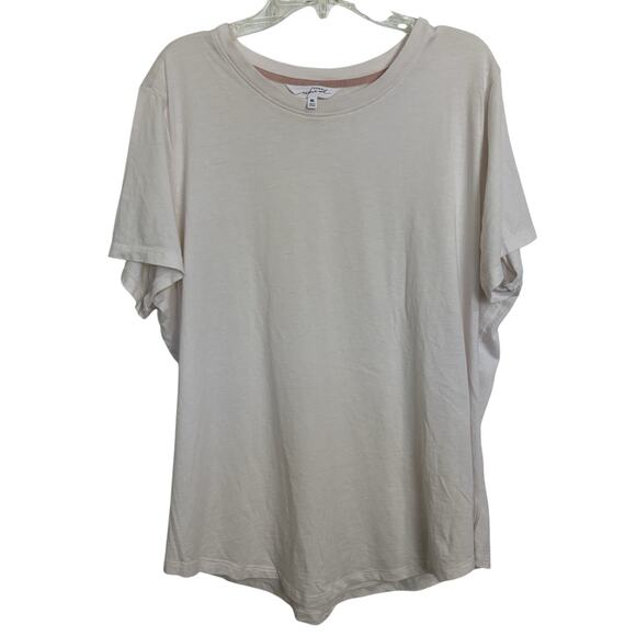 Soma Wknd Pima Cotton Short Sleeve Top Size XL Loungewear Sleepwear Minimal - Picture 1 of 4